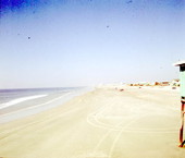 View looking down the beach - Jacksonville, Florida