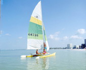 Sailing away in a catamaran - Fort Myers, Florida