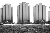 Buildings still standing after Hurricane Ivan - Navarre, Florida.