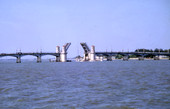 Drawbridge open on the Bridge of Lions in St. Augustine.