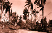 Destruction in Everglades City after Hurricane Donna.