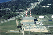 Aerial view of power plant - Orlando, Florida.