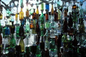 "Bottle wall fence" at the home of Carolyn Gorton Fuller - Key West, Florida