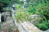 Ruins of an old bottling plant behind residence on Angela Street - Key West, Florida.
