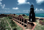 Fort Jefferson lighthouse - Garden Key, Florida