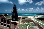 Fort Jefferson lighthouse - Garden Key, Florida