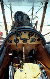 Bi-plane cockpit - Lakeland, Florida.