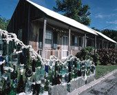 Carolyn Gorton Fuller's "Bottle Wall Fence" located on Angela Street - Key West, Florida