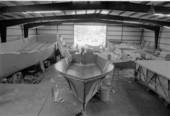 Boat construction at the "#1 Boat Mfg." company on Stock Island - Key West, Florida