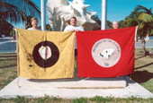 Key West High School senior class flags - Key West, Florida