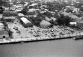 Aerial view of Mallory Square - Key West, Florida.