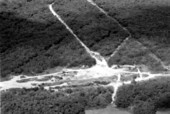 Aerial view of motocross race track - No Name Key, Florida