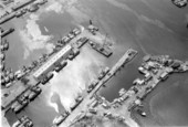 Singleton Shrimp Co. shrimp fleet and docks on Stock Island.