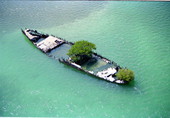 "Boca Grande Wreck" located four miles north of Boca Grande Key.
