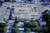 Aerial view of Winn-Dixie store at the corner of 1st and Flagler Avenue - Key West, Florida.