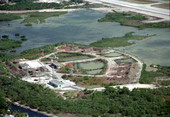 Old U.S. Army HAWK missile battery located by the Key West International Airport..