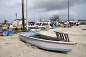 View of boats at the Stock Island Lobster Company docks - Stock Island, Florida