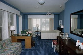 View of bed room inside Little White House on Truman Annex, Key West, FL..