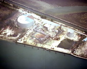 Old Florida Keys Aqueduct Authority, A.K.A. FKAA, desalination plant located on Stock Island, Key West, FL.