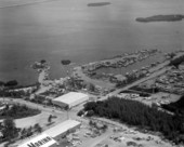 Aerial view of boatyards - Stock Island, Florida