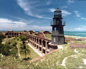 Fort Jefferson lighthouse - Garden Key, Florida