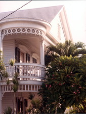 Balcony at the Cuban Consulate house located at 1001 Eaton Street - Key West, Florida.