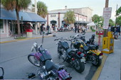 Looking down the street towards Sloppy Joe's Bar on Duval Street - Key West, Florida.