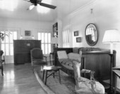 Interior view showing living room in the Audubon House at 205 Whitehead Street - Key West, Florida.