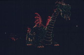 Dragon float in the Main Street Electrical Parade at the Magic Kingdom - Orlando, Florida.