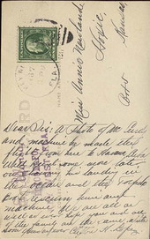 Back of a postcard