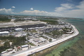 Aerial view of the Key West International Airport.