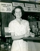 Ruby Marshall Nutting at Sun Drug Company's store - Saint Petersburg, Florida.