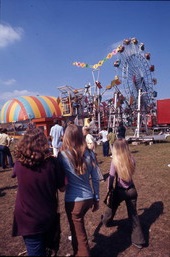 View showing people at the fair - Tallahassee, Florida.