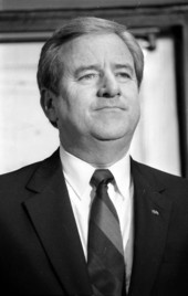 Jerry Falwell, evangelist and leader of the Moral Majority, in Tallahassee, Florida.