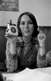 Terri Jo Wilkerson smoking a cigarette in Tallahassee, Florida.
