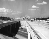 Interstate 4 and downtown Orlando - Orlando, Florida .