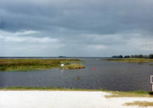 View showing Lake Okeechobee at Clewiston, Florida.