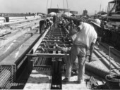 Construction workers on the Third Bay Bridge - Hillsborough County, Florida