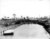 Construction along canal in the Everglades Drainage District