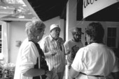 Russell Reaver telling a story to Folk Festival attendees - White Springs, Florida