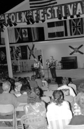 Ann and Frank Thomas performing at the Florida Folk Festival- White Springs, Florida
