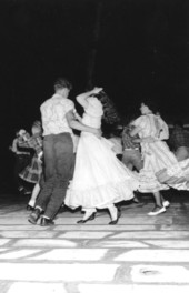 Teenagers from the Paris Island, North Carolina, Group dancing- White Springs, Florida