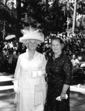 Thelma Boltin and Maud B. Gray at the Folk Festival- White Springs, Florida