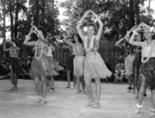 Hula dancers from Forest Hills School in Jacksonville- White Springs, Florida