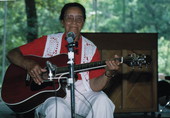 Etta Baker performs on the Old Marble Stage - White Springs, Florida .