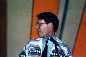 Ormond Loomis speaks at the Florida Folk Heritage Awards - White Springs, Florida .