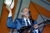 Bill Monroe performing at the Florida Folk Festival - White Springs, Florida .