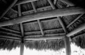 Interior of a Seminole chickee at Scott Ranch- Okeechobee, Florida