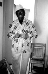 Juan "Bolito" Landa in "blackface" make-up for a Cuban variety show - Miami, Florida
