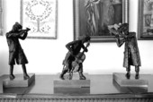 Sculptures of Klezmer musicians made by Jacob Sheiniuk - North Miami Beach, Florida.
